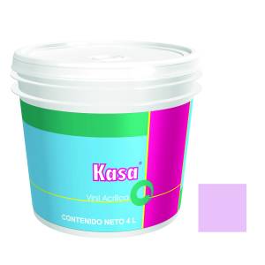 Pintura vinil kasa carmin 4.0 lt Doal