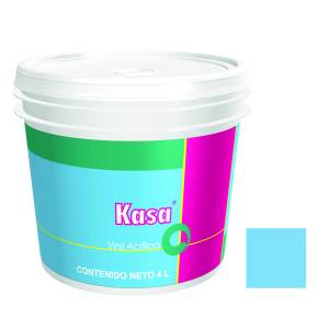 Pintura vinil kasa celeste 4.0 lt Doal