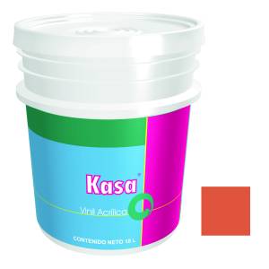 [100517112] Pintura vinil kasa mandarina 18.0 lt Doal