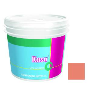 [100500405] Pintura Vinil Kasa Naranja 4.0 Lt Doal