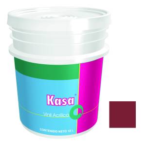 [100500512] Pintura vinil kasa rojo ladrillo 18.0 lt Doal