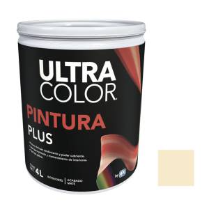 Pintura Vinil Plus Crema 4.0 Lt Ultracolor
