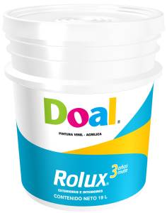 Pintura vinil rolux almendra 19.0 lt Doal