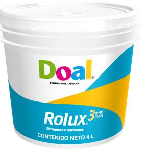Pintura vinil rolux almendra 4.0 lt Doal