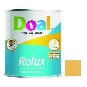Pintura vinil rolux atardecer 4.0 lt Doal