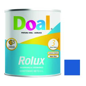 Pintura vinil rolux azul ceramico 4.0 lt Doal