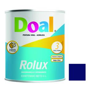 Pintura vinil rolux azul intenso 4.0 lt Doal