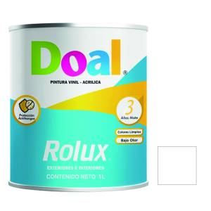 [101502104] Pintura vinil rolux blanco 1.0 lt Doal