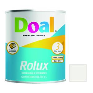 Pintura vinil rolux blanco ostion 4.0 lt Doal