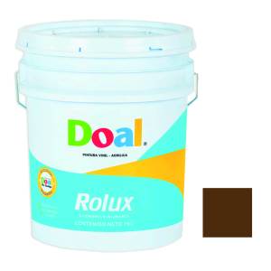 Pintura vinil rolux castaño 19.0 lt Doal