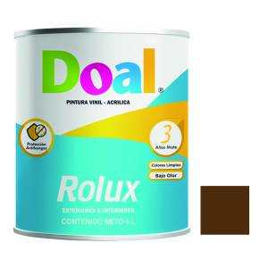 Pintura vinil rolux castaño 4.0 lt Doal