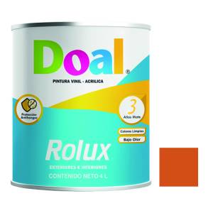 [101504605] Pintura Vinil Rolux Naranja Monarca 4.0 Lt Doal