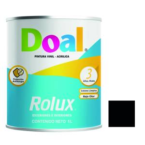 Pintura vinil rolux negro 1.0 lt Doal