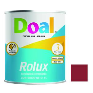 [101500304] Pintura Vinil Rolux Rojo Ladrillo 1.0 Lt Doal