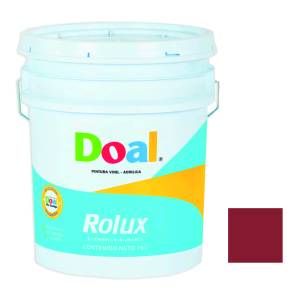 [7096ZN] Pintura Vinil Rolux Rojo Ladrillo 19.0 Lt Doal