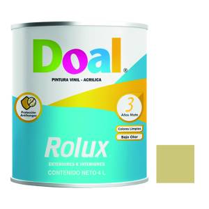 [101500305] Pintura vinil rolux rojo ladrillo 4.0 lt Doal