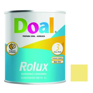 Pintura vinil rolux vainilla 1.0 lt Doal