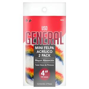 Repuesto para rodillo mini 4" nylon con 2pz BYP