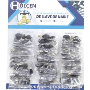 [006E] Carton Con 30 Kits Reparacion Llave Nariz Agua Fria Hulcen