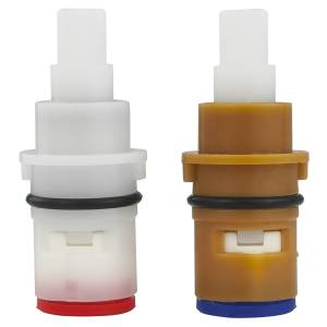 Cartucho ceramico ABS estria fina 1/4 de vuelta con 2pz Vianti