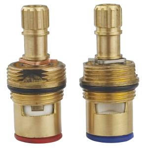 [283220ZN] Cartucho ceramico laton estria standard 1/4 de vuelta con 2pz Vianti