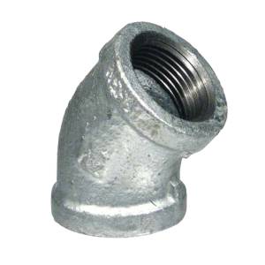 [204063ZN] Codo galvanizado 45 025mm 1" standard