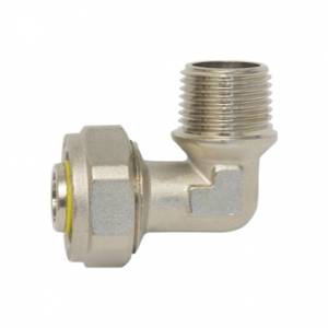 Codo Gas 90 Rosca Exterior 3/8" X 1/2" Cgem10 Coflex