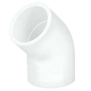 Codo PVC hidraulico c40 45 025mm 1"
