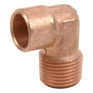 [203952ZN] Codo rosca exterior 90° cobre 019mm 3/4" standard