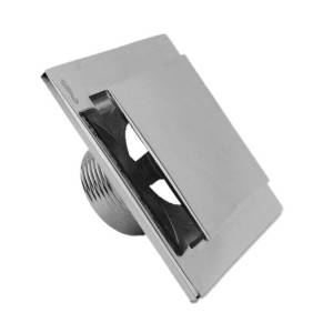 [192118ZN] Coladera Cuadrada 4X4 Anticucarachas Push Cr 46P Rugo