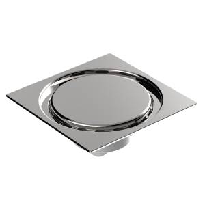 [235659ZN] Coladera cuadrada 4x4 cubierta de acero inoxidable 2315 Fleximatic