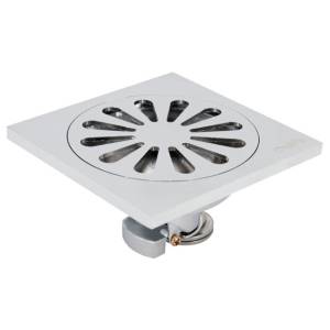 [192131ZN] Coladera Cuadrada 4X4 Metalica Anticucarachas 46Af Rugo