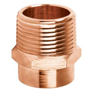 Conector cobre rosca exterior 019mm 3/4"g