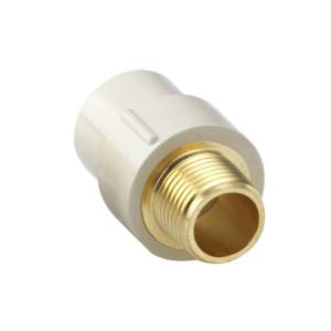 Conector CPVC rosca exterior con inserto 3/4""