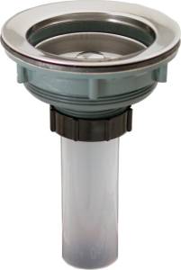Contracanasta para fregadero ABS con tubo PVC 13pp Rugo
