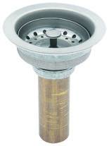 [5526ZN] Contracanasta Para Fregadero De Acero Inoxidable Con Tubo Laton 3813M Dica