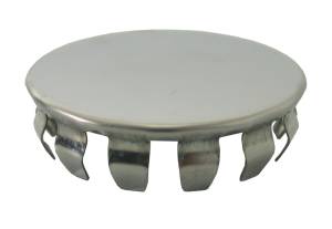 Cubretaladro redondo liso de acero inoxidable cromada a presion PLA101 Coflex