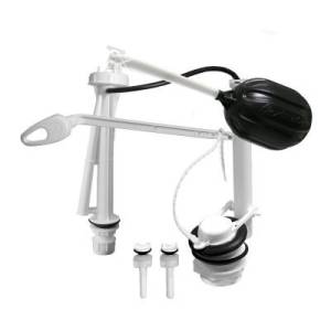 [2724 / 9600] Juego de herrajes para sanitario plasticos de 2" Zerofugas 2724 Fleximatic
