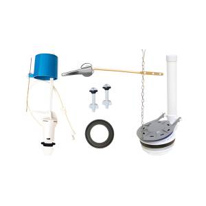 Juego de herrajes para sanitario plasticos de 3" con valvula pb3011 PSA003 Coflex