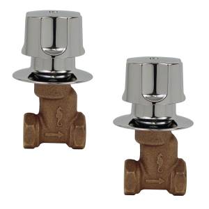 Juego Llaves Empotrar Roscables Bronce Tauro 40Q Rugo