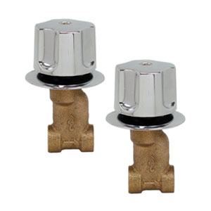 Juego Llaves Empotrar Soldable Bronce Tauro 35I Rugo