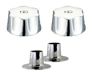 [213211ZN] Juego Manerales Grandes Zinc Queen Cromado Jmvz001 Vianti