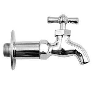 Llave individual fregadero laton cromado 5C Rugo