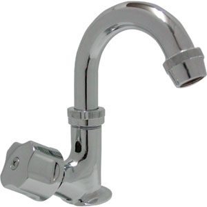 Llave Individual Lavabo Bronce Cromado 16B Rugo