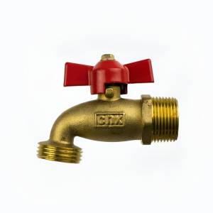 Llave Manguera 013Mm 1/2" Laton Satinado 1/4 Vuelta Cnx