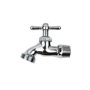 Llave nariz 013mm 1/2" de broce cromada lavanderia grande 1GC Rugo