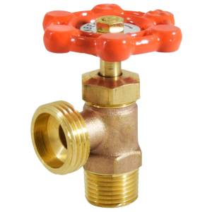 [VL13R] Llave para lavadora 1/2" x 3/4" bronce maneral rojo VL13R Vianti