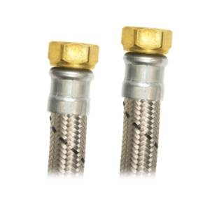 [5326ZN] Manguera Para Boiler De Acero Inoxidable 013 1/2" X 1/2" 060Cm Abi60 Coflex