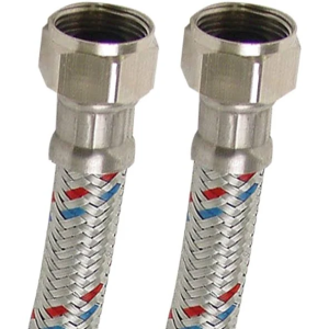 [25B 3/4X1/2X40] Manguera para boiler de aluminio 013 1/2" x 3/4" 040cm 25B Rugo