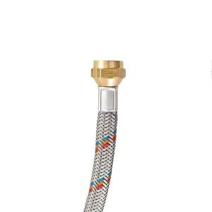[GA.3/8A.1.00 / 24061] Manguera Para Gas De Aluminio 3/8" X 3/8" 100Cm Tuerca De Acero Ga Boro